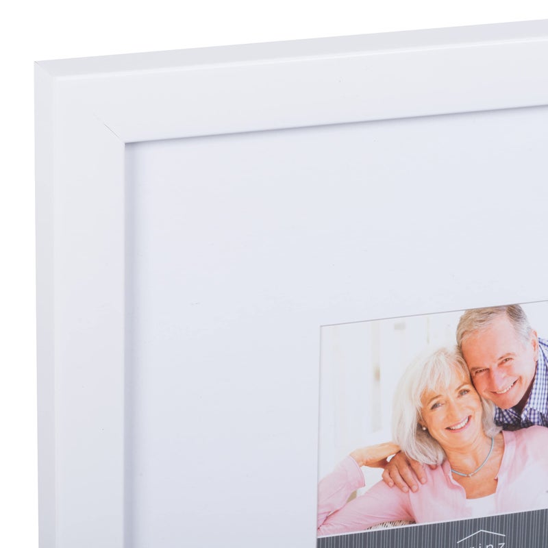 Prinz Gallery Expressions 10' x 10' Styrene Picture Frame, Matted to 5' x 5', White - Image 3
